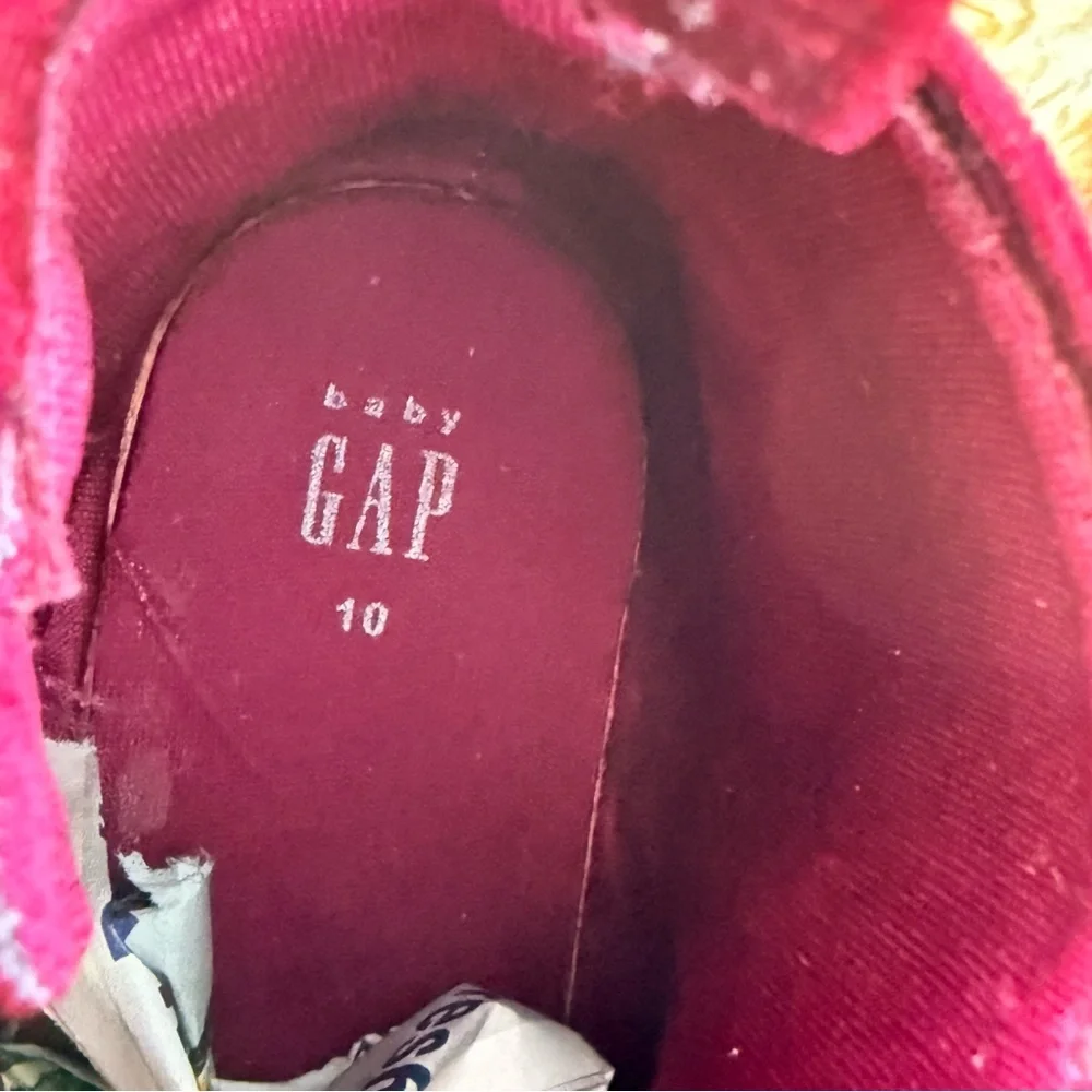 NEW GAP Kids Burgundy Velvet Ankle Boots Booties Girls Size 10 Side ZipNEW NOBOX